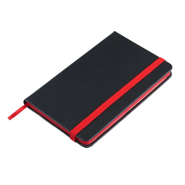 BADAJOZ notebook with clean pages 130x210 / 160 pages Black