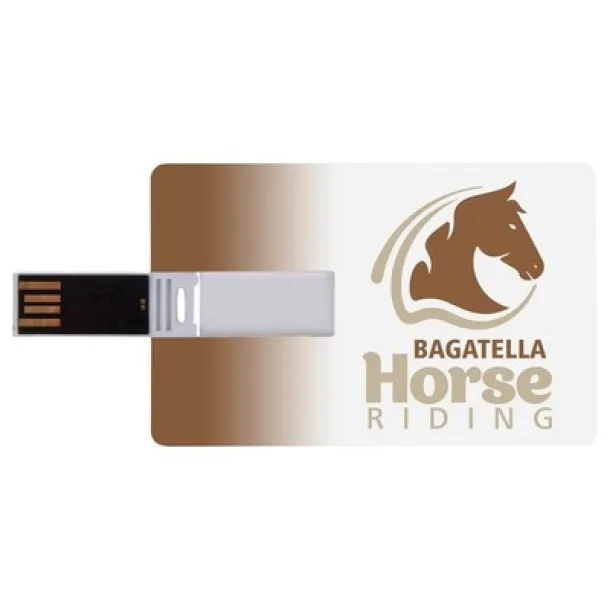  USB credit card memorijski stick white