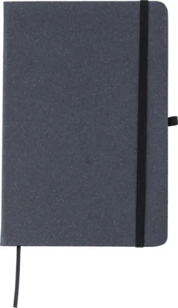 Gianna Recycled leather notebook (A5)  Crna