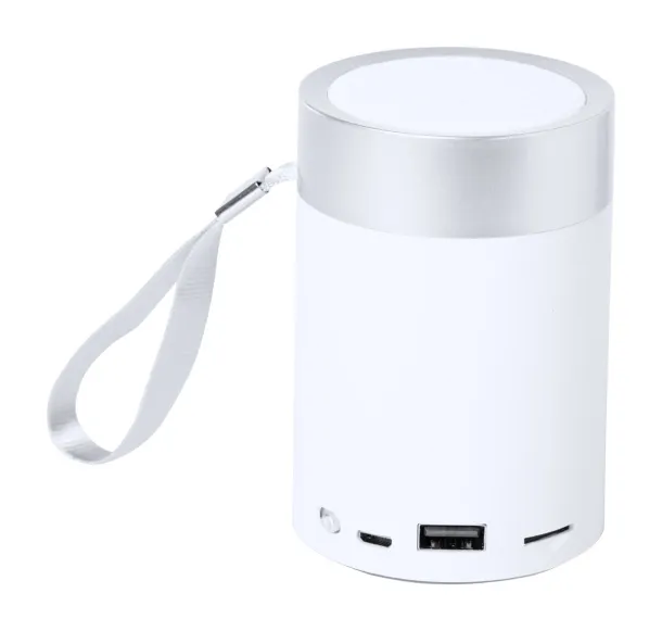 Garbo bluetooth speaker Silver White