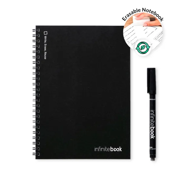 INFINITEBOOK LINED A5 Infinitebook with flexible cover and 15 lined whiteboard pages