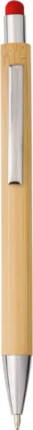 Claire Bamboo and plastic ballpen  Crvena