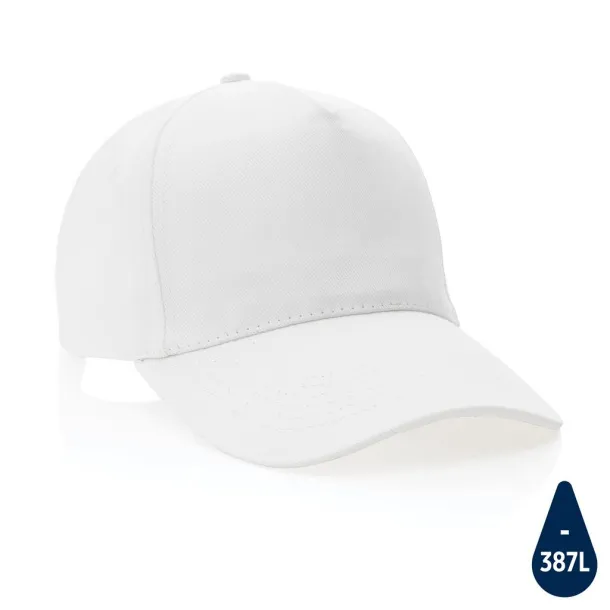 Impact 5panel 280gr Rcotton cap with AWARE™ tracer - XD Collection White 