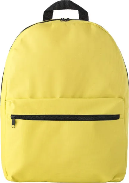 Dave Polyester (600D) backpack  yellow