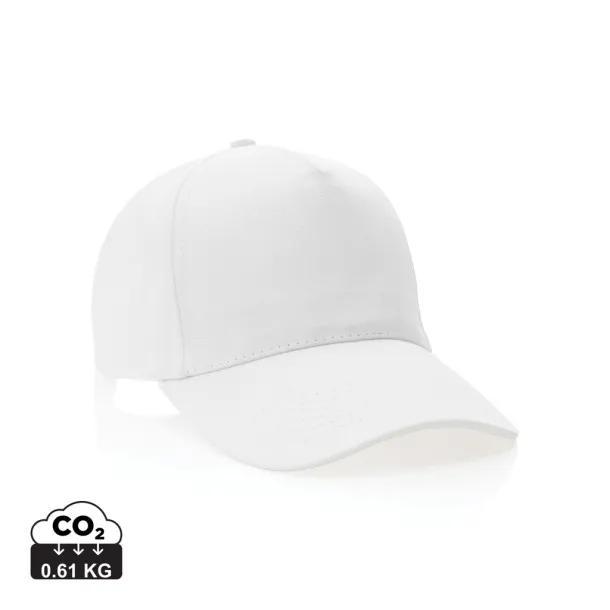 Impact 5panel 280gr Rcotton cap with AWARE™ tracer - XD Collection White 