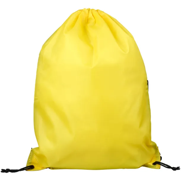 Oriole zippered drawstring backpack Yellow