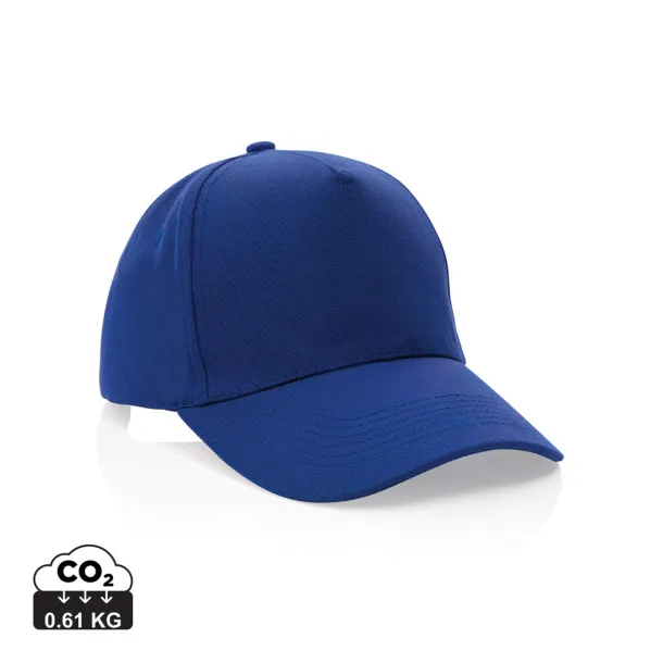 Impact 5panel 280gr Rcotton cap with AWARE™ tracer - XD Collection Blue 