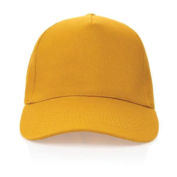 Impact 5panel 280gr Rcotton cap with AWARE™ tracer - XD Collection Yellow 