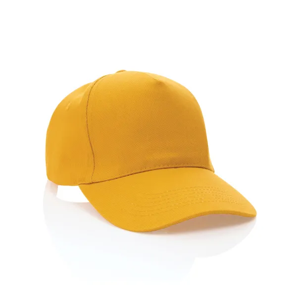 Impact 5panel 280gr Rcotton cap with AWARE™ tracer - XD Collection Yellow 