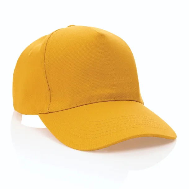 Impact 5panel 280gr Rcotton cap with AWARE™ tracer - XD Collection Yellow 