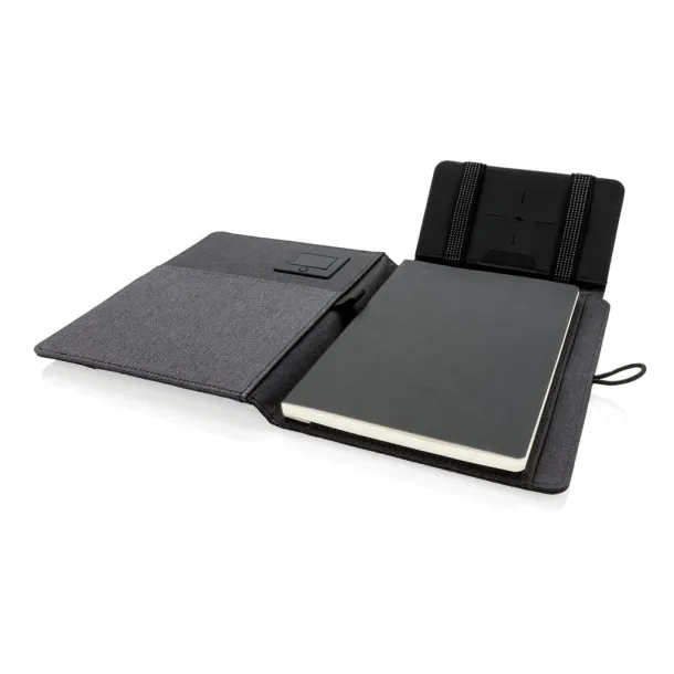  Kyoto notebook with 5W wireless charging Black