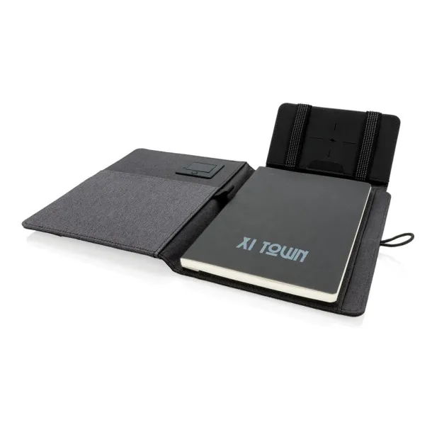  Kyoto notebook with 5W wireless charging Black