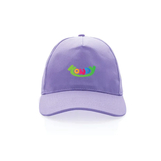 Impact 5panel 280gr Rcotton cap with AWARE™ tracer - XD Collection purple 