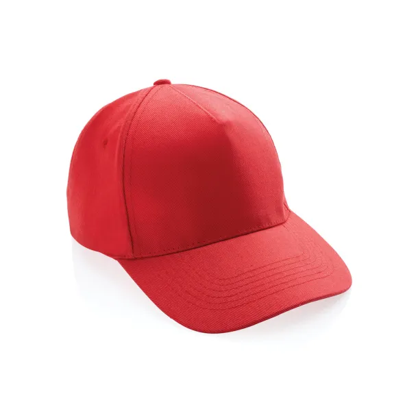 Impact 280gr kapa šilterica od recikliranog pamuka s AWARE™ tragačem - 5 panela - XD Collection Red 