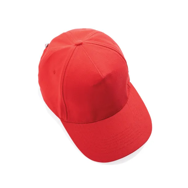 Impact 280gr kapa šilterica od recikliranog pamuka s AWARE™ tragačem - 5 panela - XD Collection Red 
