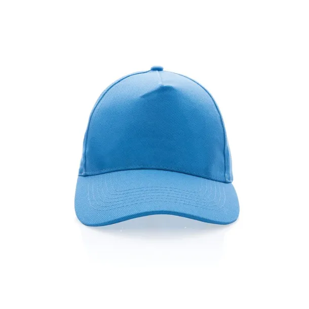 Impact 5panel 280gr Rcotton cap with AWARE™ tracer - XD Collection tranquil blue 