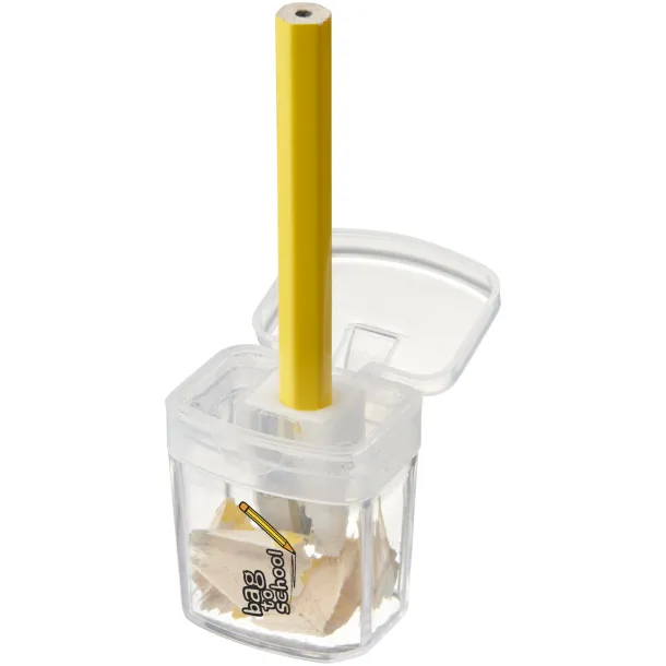 Sharpi sharpener with container - Bullet White