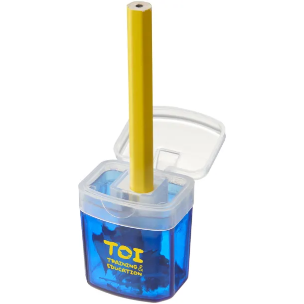 Sharpi sharpener with container - Bullet Blue