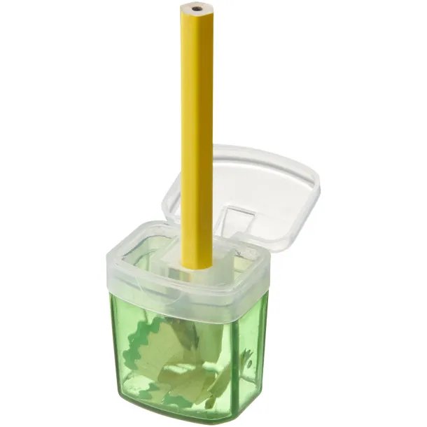 Sharpi sharpener with container - Bullet Green