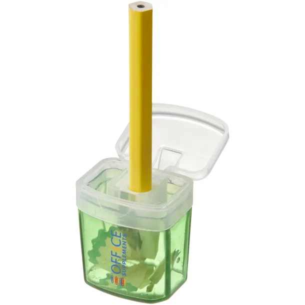Sharpi sharpener with container - Bullet Green