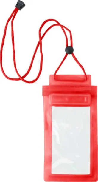 EMILY PVC pouch for mobile devices red