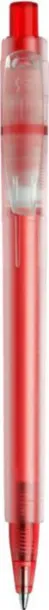 STILOLINEA OSLO Stilolinea Oslo frosty plastic ballpen - Stilolinea red