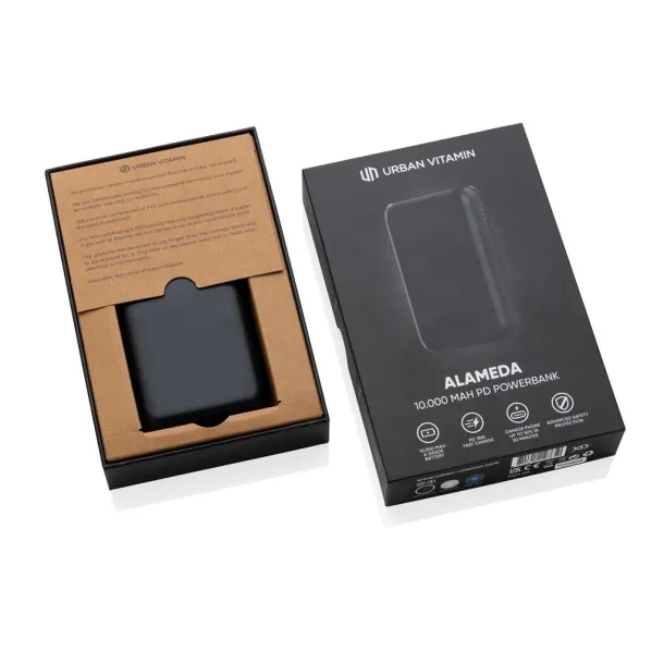  Urban Vitamin Alameda 10.000 mAh 18W PD powerbank - Urban Vitamin Black 