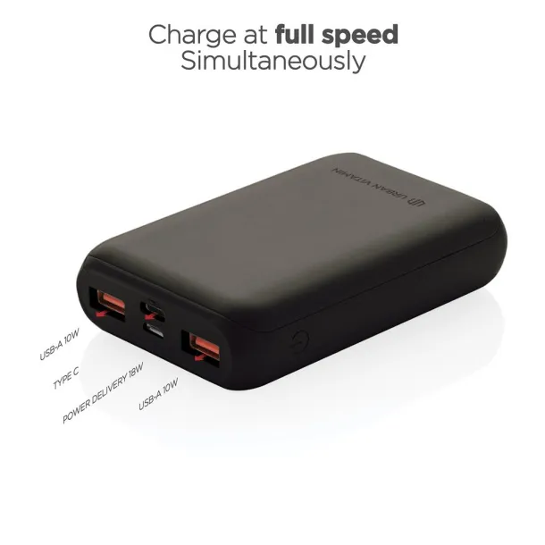  Urban Vitamin Alameda PD prijenosna baterija - 18 W, 10 000 mAh - Urban Vitamin Crna