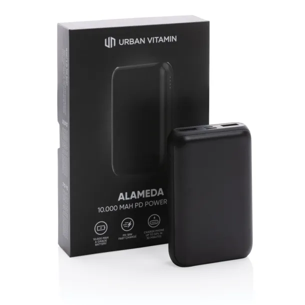  Urban Vitamin Alameda 10.000 mAh 18W PD prijenosna baterija - Urban Vitamin Crna 