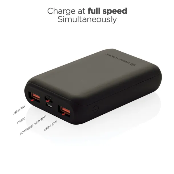  Urban Vitamin Alameda 10.000 mAh 18W PD powerbank - Urban Vitamin Black 