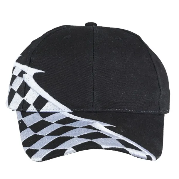 RALLY 6 panel cap Black