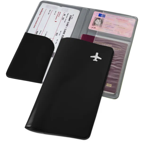 Voyageur travel wallet - Bullet Solid black