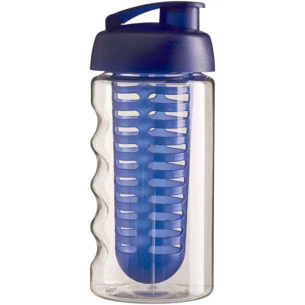 H2O Bop® 500 ml flip lid sport bottle & infuser White Blue