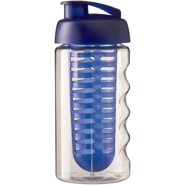 H2O Bop® 500 ml flip lid sport bottle & infuser White Blue