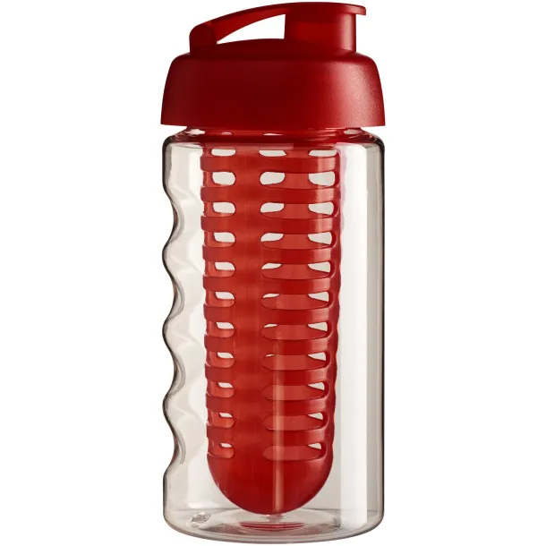 H2O Bop® 500 ml flip lid sport bottle & infuser White Red
