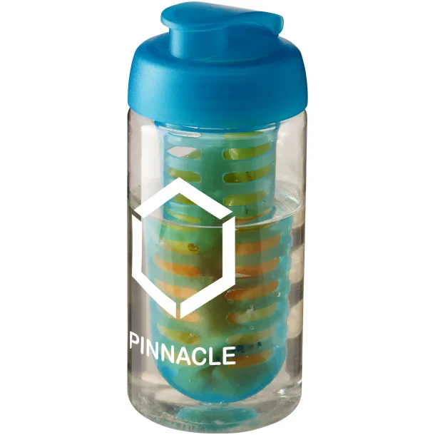 H2O Bop® sportska boca s automatskim poklopcem i infuzerom, 500 ml Bijela Aqua blue