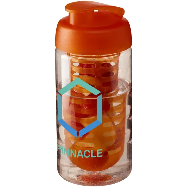 H2O Bop® sportska boca s automatskim poklopcem i infuzerom, 500 ml Bijela Narančasta