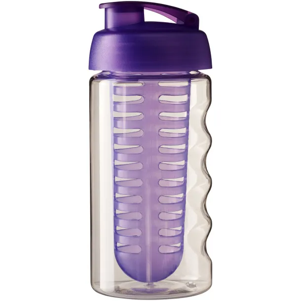 H2O Bop® 500 ml flip lid sport bottle & infuser White Purple