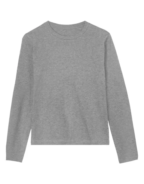  ženska majica s dugim rukavima, regular kroj - True Blanks "by H&M Group" Grey Melange
