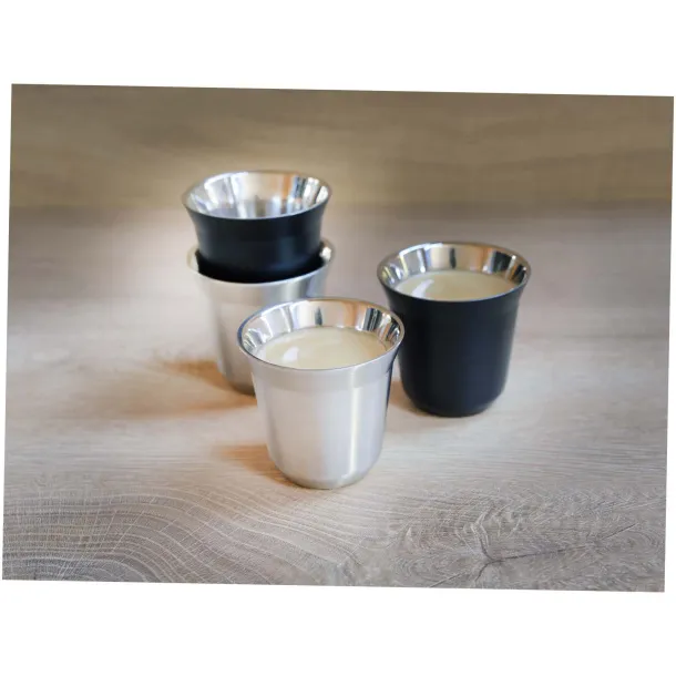 Duo set espresso šalica od RCS nehrđajućeg čelika, 80 ml Srebrna