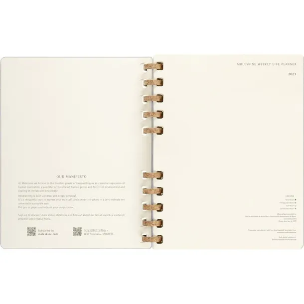  MOLESKINE godišnji spiralni planer A69F99