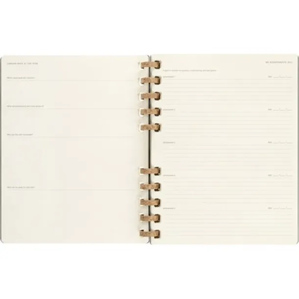  MOLESKINE godišnji spiralni planer black