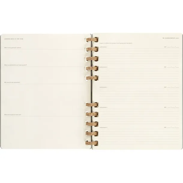  MOLESKINE godišnji spiralni planer black