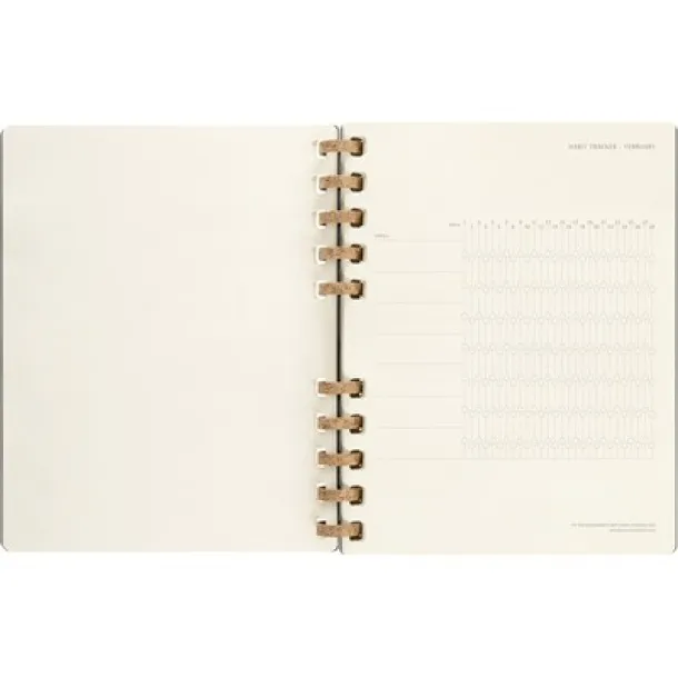  MOLESKINE godišnji spiralni planer black