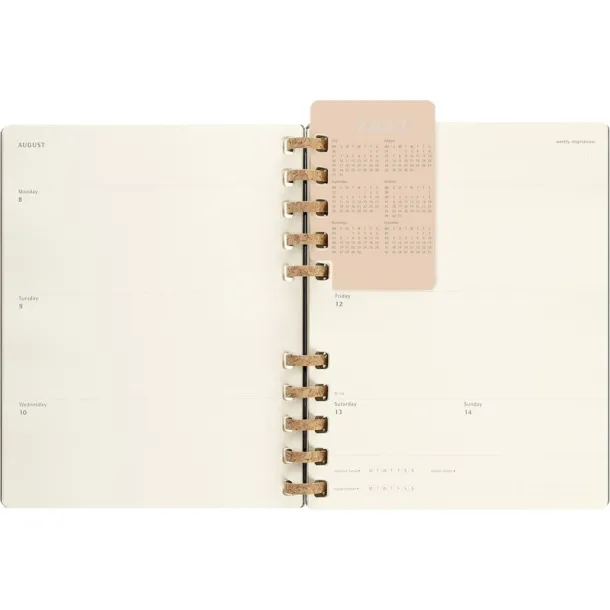  MOLESKINE godišnji spiralni planer black