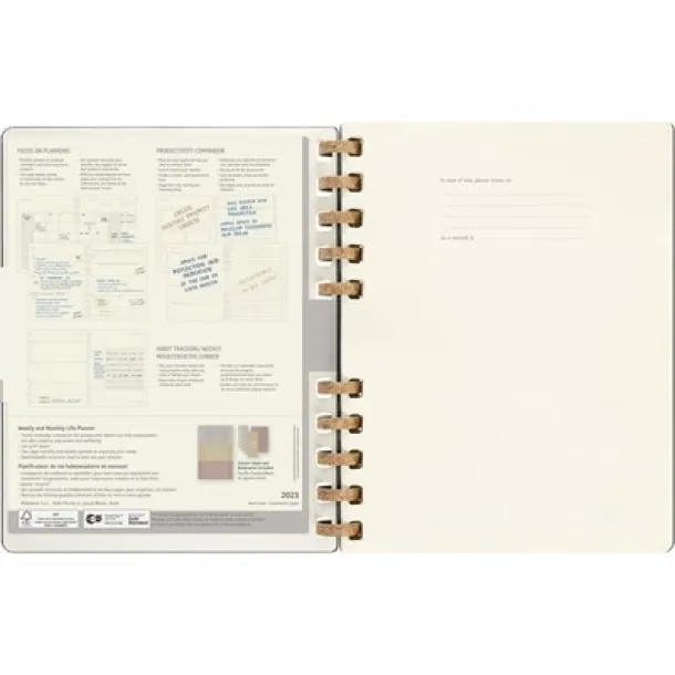  MOLESKINE Solar spiral planner black