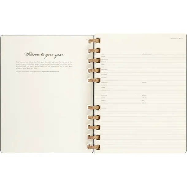  MOLESKINE godišnji spiralni planer black
