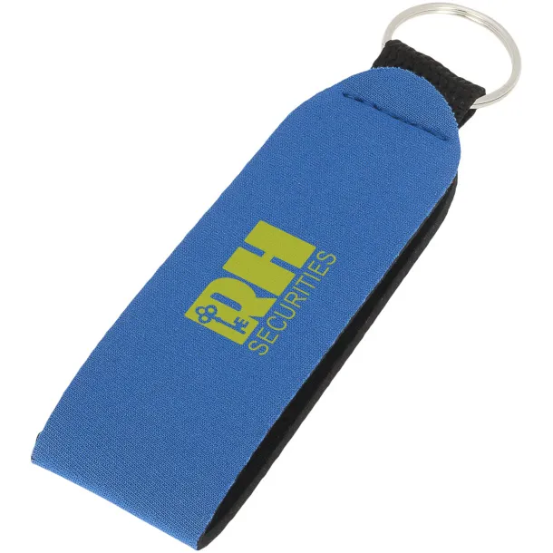 Vacay key tag with split ring - Bullet Blue