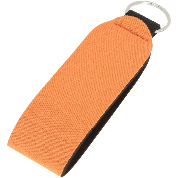 Vacay key tag with split ring - Bullet Orange