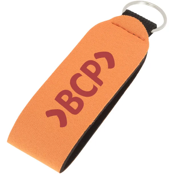 Vacay key tag with split ring - Bullet Orange